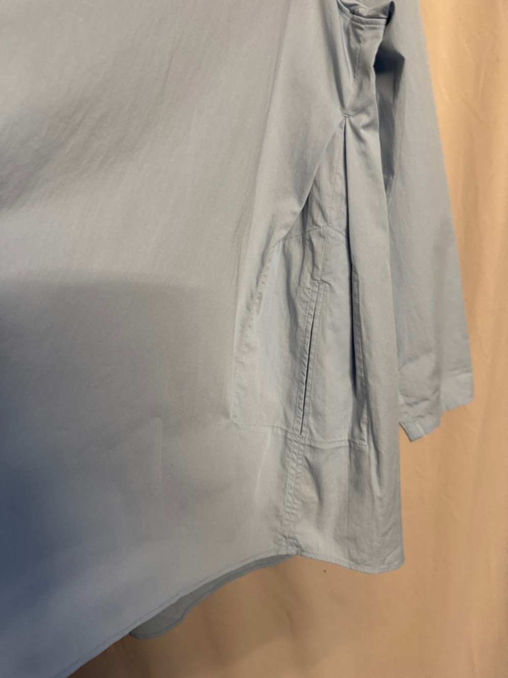 Stella Carakasi Oversized Button-Up Tunic, Size XL, Color Light Blue - Picture 5 of 11